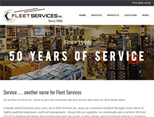 Tablet Screenshot of fleetservicesinc.com